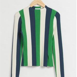 & Other Stories Ribbed Mock Turtleneck